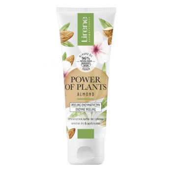 Peeling enzimatic pentru piele sensibila, uscata, capilare dilatate Lirene Power of Plants, 75ml ieftin