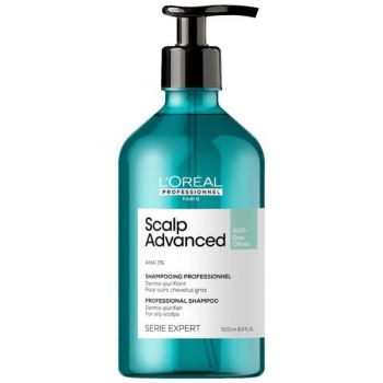 Sampon Profesional pentru Par Gras - L'Oreal Professionnel Serie Expert Scalp Advanced Professional Shampoo Dermo-purifier for Oily Scalps, 500 ml