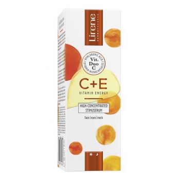 Serum ultra-concentrat C+E Pro, pentru zi si noapte Lirene C+E Vitamin Energy Pro, 30ml