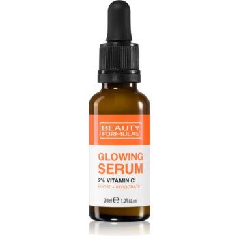 Beauty Formulas Glowing 2% Vitamin C ser facial cu efect iluminator