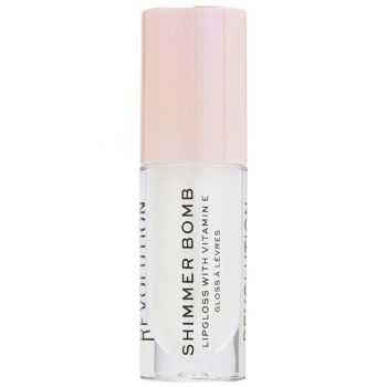 Luciu de Buze - Makeup Revolution Shimmer Bomb, nuanta Light Beam, 1 buc