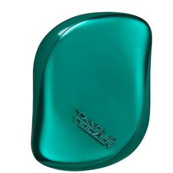 Perie pentru Toate Tipurile de Par - Tangle Teezer Compact Styler On-The-Go, Green Jungle, 1 buc