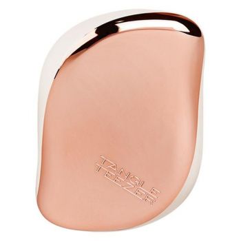 Perie pentru Toate Tipurile de Par - Tangle Teezer Compact Styler On-The-Go, Rose Gold/Cream, 1 buc
