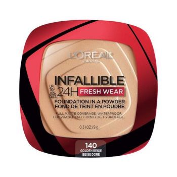 Pudra Compacta - L'Oreal Paris Infaillible 24H Fresh Wear Foundation In A Powder, nuanta 140 Golden Beige, 9 g ieftin