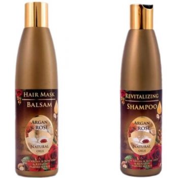 Set cadou: Balsam de par Bulfresh 300 ml+ Sampon Bulfresh cu ulei de argan si ulei de trandafir 300 ml