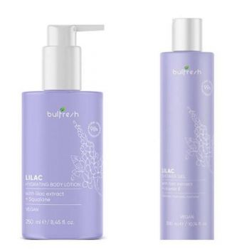 Set cadou: Loțiune pentru corp Bulfresh 250 ml+ Gel de duş Bulfresh Liliac 300 ml