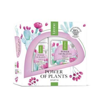 Set Power of Plants - Opuntia - Contine Crema faciala netezitoare 50ml + Spuma de curatare cu efect netezitor 150ml la reducere