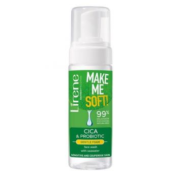 Spuma pentru Curatarea Fetei - Lirene Dermo Program Make Me Soft! Cica & Probiotic, 150 ml