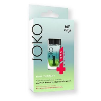 Tratament de Unghii - Joko 100% Vege SOS After Hybrid Nails Therapy, varianta 10 Olive-Nutritious Cocktail, 11 ml ieftin