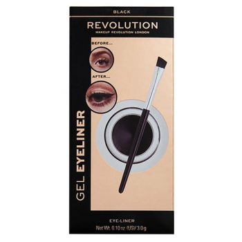 Tus de Ochi Revolution Gel Eyeliner Pot With Brush, Makeup Revolution, Black, 1 buc ieftin