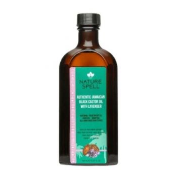 Ulei Natural de Ricin Negru si Lavanda - Nature Spell Authentic Jamaican Black Castor Oil with Lavander for Hair & Skin, 150ml de firma original