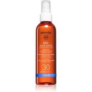 Apivita Bee Sun Safe Satin Touch Oil SPF30 ulei pentru plaja SPF 30
