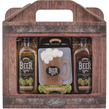 Bohemia Gifts & Cosmetics Beer Spa set cadou pentru corp si par pentru bărbați