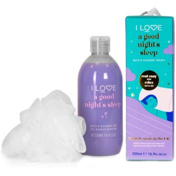 I Love Bathtime Treats A Good Night's Sleep set cadou in dus