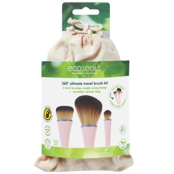 Kit Pensule pentru Machiaj - EcoTools 360° Ultimate Travel Brush Kit, 1 set la reducere