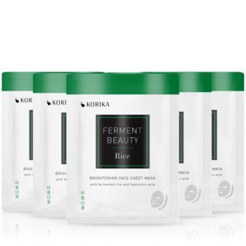 KORIKA FermentBeauty Set of 5 Brightening Face Sheet Masks with Fermented Rice and Hyaluronic Acid set de măști de față la un preț mai avantajos ieftina