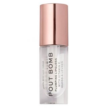 Luciu de Buze - Makeup Revolution Pout Bomb Plumping Gloss, nuanta Glaze, 1 buc