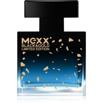 Mexx Black & Gold Limited Edition Eau de Toilette pentru bărbați ieftin