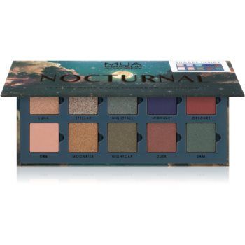 MUA Makeup Academy Nocturnal Paleta ochi umbre cu 10 nuante