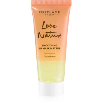 Oriflame Love Nature Tropical Bliss masca si peeling de buze