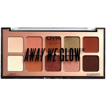 Paleta Farduri de Pleope NYX Professional Makeup Away We Glow, 10 g