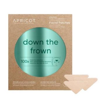 Plasturi antirid Apricot cu acid hialuronic pentru ridurile de expresie, down the frown, 100 buc