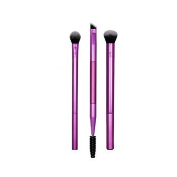 Set 3 Pensule pentru Aplicarea Fardului de Ochi - Real Techniques Eye Shade & Blend Makeup Brush Trio, 1 set