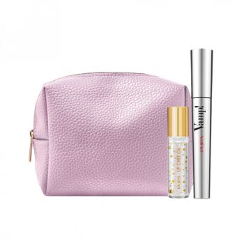 Set cadou Mascara Pupa Extra Volume, Black, 9 ml + Ulei de buze Vamp! Nourishing Lip Oil, 9.5 ml + Makeup Bag