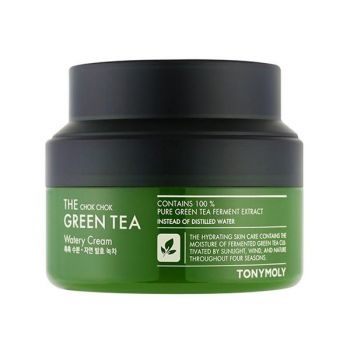 Crema Hidratanta cu Ceai Verde pentru Fata - Tony Moly The Chok Chok Green Tea Watery Cream, 60 ml de firma originala