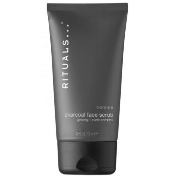 Exfoliant facial pentru barbati cu Ginseng si Carbune natural, RITUALS Homme Face Scrub, 125 ml ieftina