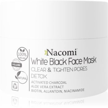Nacomi White & Black masca de fata pentru curatare ieftina