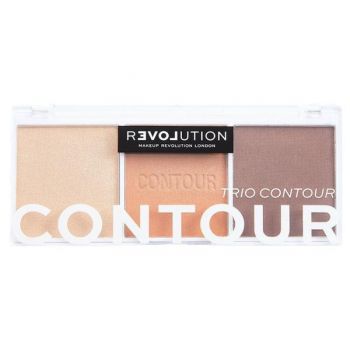 Paleta pentru Contur - Makeup Revolution Relove Colour Play Contour Trio Palette, Bronze Sugar, 1 buc