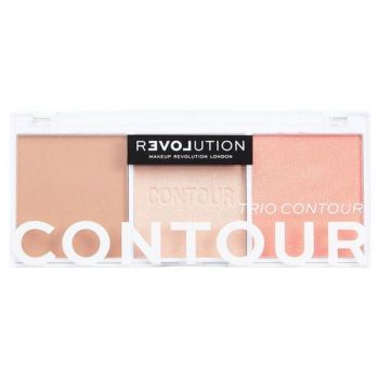 Paleta pentru Contur - Makeup Revolution Relove Colour Play Contour Trio Palette, Sugar, 1 buc