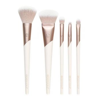 Set 5 Pensule pentru Machiaj - EcoTools Luxe Natural Elegance Kit, 1 set la reducere