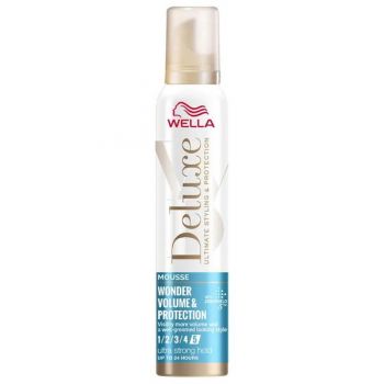 Spuma pentru Volum si Protectie - Wella Deluxe Wonder Volume & Protection Mousse, 200 ml ieftina