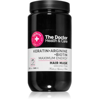 The Doctor Keratin + Arginine + Biotin Maximum Energy masca cu keratina pentru păr The Doctor Keratin + Arginine + Biotin Maximum Energy masca cu keratina pentru păr