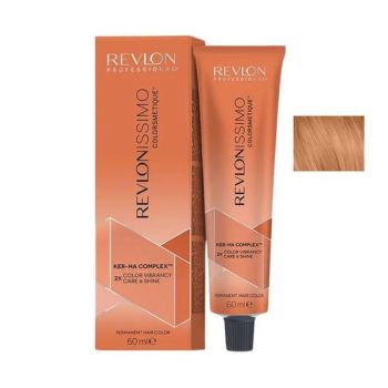 Vopsea Permanenta - Revlon Professional Revlonissimo Colorsmetique Ker-Ha Complex Permanent Hair Color, nuanta 8.04 Light Natural Copper Blonde, 60 ml