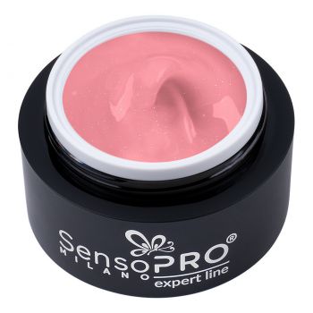 Gel Constructie Unghii Expert Line SensoPRO Milano - Shimmer Rose Petals 15ml de firma original