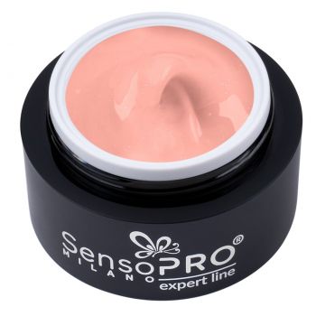 Gel Constructie Unghii Expert Line SensoPRO Milano - Shimmer Soft Nude 15ml de firma original