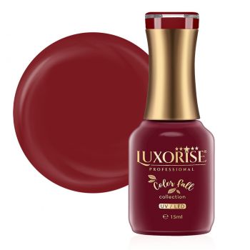 Oja Semipermanenta Color Fall Collection Windy Red, LUXORISE, 15ml ieftina