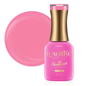 Oja Semipermanenta LUXORISE Summer Collection - Hot Pink 15ml ieftina