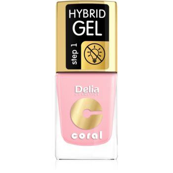 Delia Cosmetics Coral Nail Enamel Hybrid Gel lac de unghii sub forma de gel