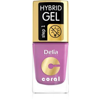 Delia Cosmetics Coral Nail Enamel Hybrid Gel lac de unghii sub forma de gel