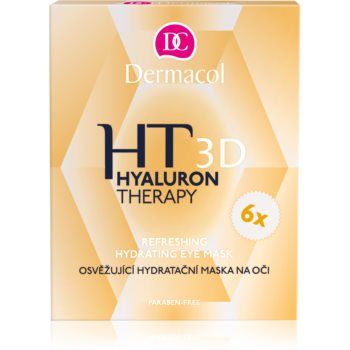 Dermacol Hyaluron Therapy 3D mască hidratantă răcoritoare pentru ochi