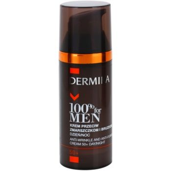 Dermika 100% for Men Crema impotriva ridurilor profunde. 50+