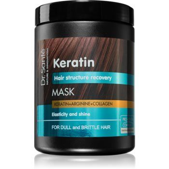 Dr. Santé Keratin masca hranitoare si regeneratoare pentru parul fragil , lipsit de stralucire