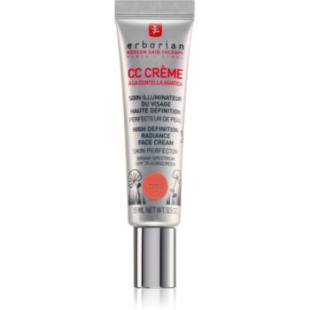 Erborian CC Crème Centella Asiatica Crema radianta pentru o piele uniformă ton SPF 25 pachet mic