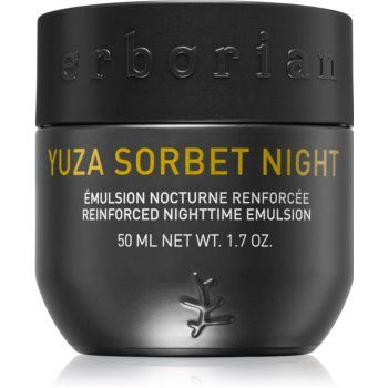 Erborian Yuza Sorbet emulsie pentru noapte ce ofera luminozitate pentru fermitatea pielii