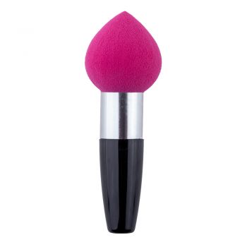 Burete makeup cu maner, pentru fondul de ten - red + black