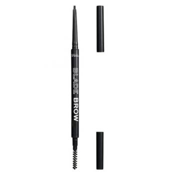Creion pentru Sprancene cu Periuta - Makeup Revolution Relove Blade Brow Pencil, nuanta Granite, 0,1 g ieftin